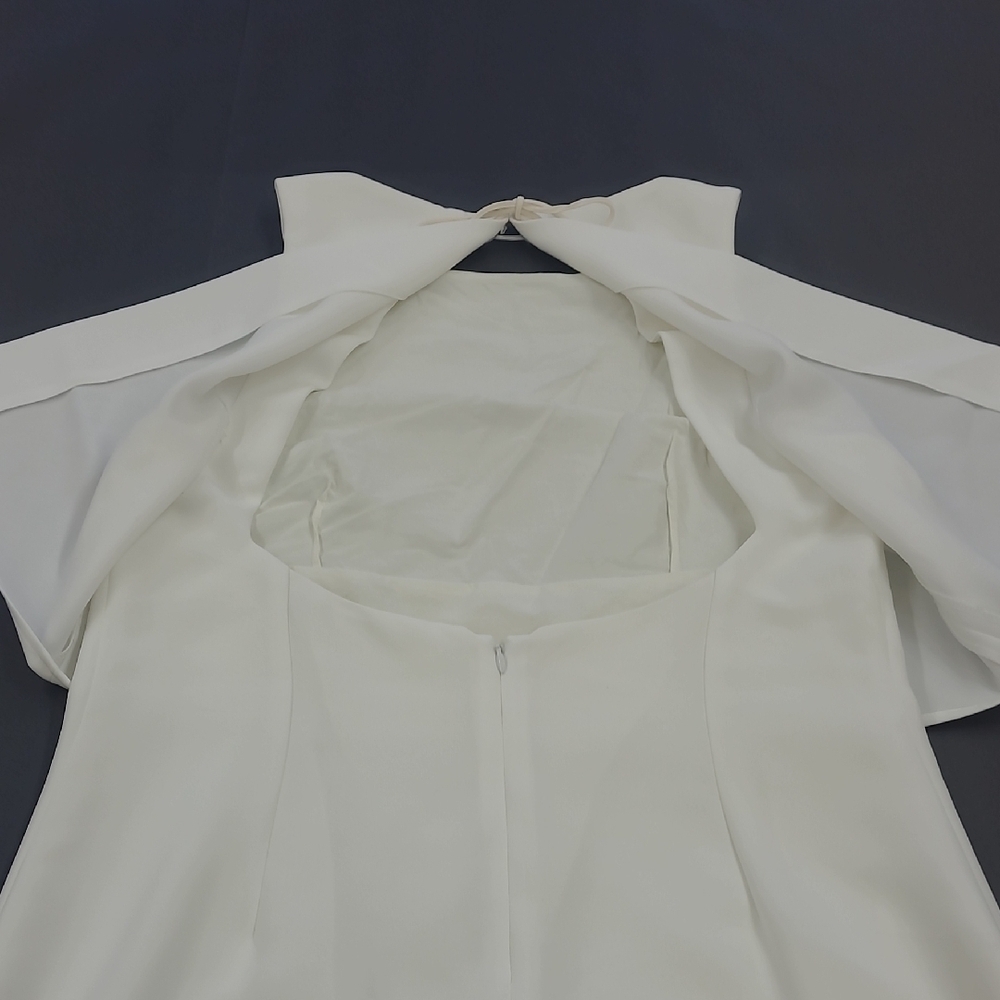 Rag & Bone Cream/White Sleeveless Open Back Dress Size L - Picture 14 of 15